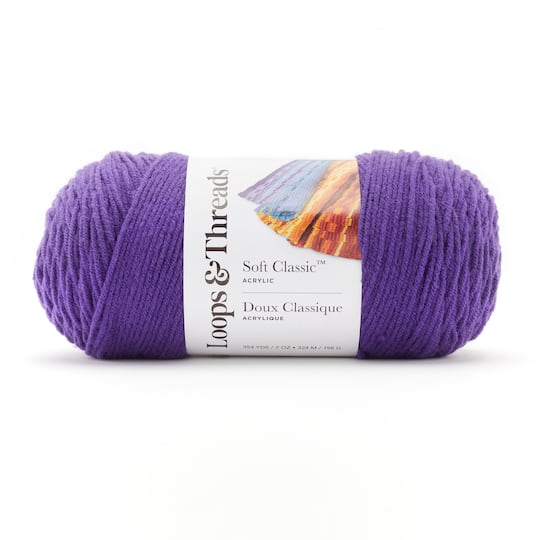 12 Pack: Soft Classic&#x2122; Solid Yarn by Loops &#x26; Threads&#xAE;